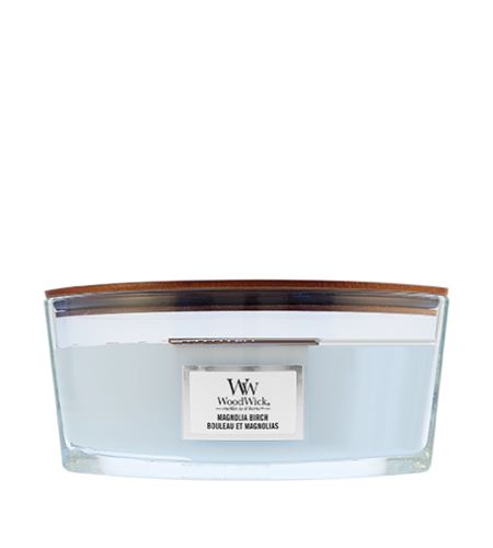 WoodWick Magnolia Birch vonná svíčka s dřevěným knotem 453,6 g