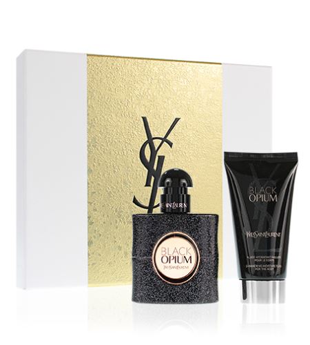 Yves Saint Laurent Black Opium dárková sada pro ženy parfémovaná voda 30 ml + tělové mléko 50 ml