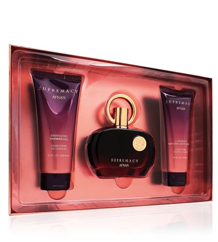 Afnan Supremacy Purple Geschenkset für Damen Eau de Parfum 100 ml + Duschgel 100 ml + Körperlotion 100 ml