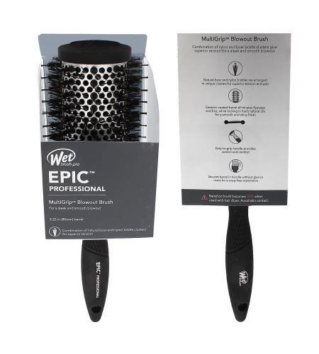 Wet Brush EPIC Multigrip Round Brush L kartáč na vlasy Black