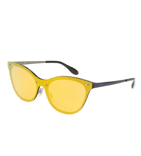 Ray-Ban RB3580N Blaze Cat Eye sluneční brýle pro ženy 43x140 mm oranžovo zlátá