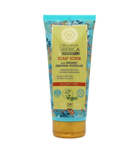 Natura Siberica Oblepikha Siberica rakytníkový peeling pro vlasovou pokožku 200 ml