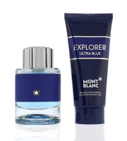 Montblanc Explorer Ultra Blue eau de parfum for men 60 ml + sprchový gel 100 ml gift set (1)
