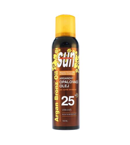 Vivaco Sun Vital suchý opalovací olej s BIO arganovým olejem SPF 25 150 ml