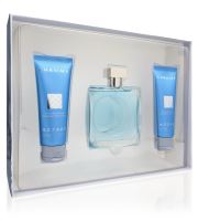 Azzaro Chrome dárková sada pro muže toaletní voda 100 ml + šampon na vlasy a tělo 2x75 ml
