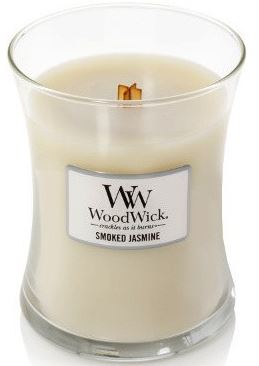 WoodWick Smoked Jasmine vonná svíčka s dřevěným knotem 275 g