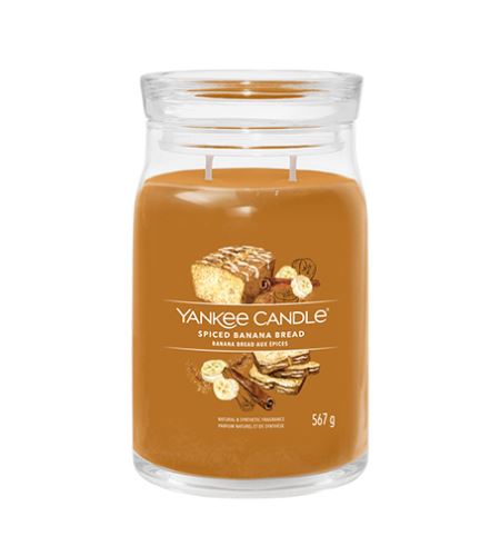 Yankee Candle Spiced Banana Bread signature svíčka velká 567 g