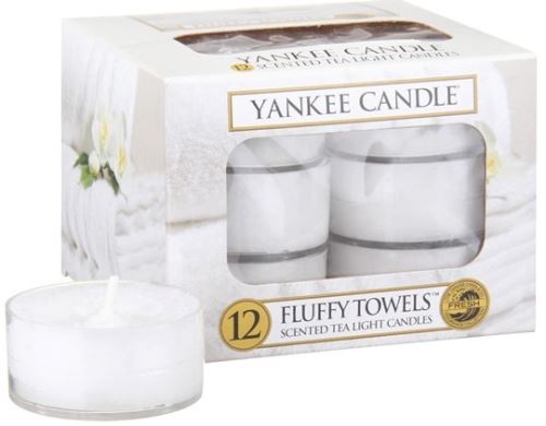 Yankee Candle Fluffy Towels čajová svíčka 12 x 9,8 g
