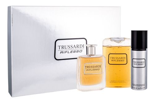 Trussardi Riflesso dárková sada pro muže toaletní voda 100 ml + sprchový gel 200 ml + deodorant 100 ml