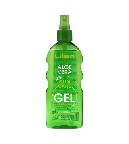 Lilien Sun Active Aloe Vera zklidňující gel po opalování 200 ml