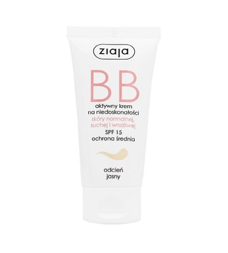 Ziaja BB Cream Normal, Dry & Sensitive Skin BB krém pro normální a suchou pleť SPF 15 50 ml