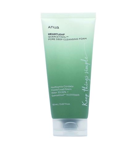 Anua Heartleaf Quercetinol Pore Deep Cleansing Foam čistící pěna na ucpané póry 150 ml