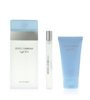 Dolce & Gabbana Light Blue dárková sada pro ženy toaletní voda 100 ml + tělový krém 50 ml + toaletní voda 10 ml (1)