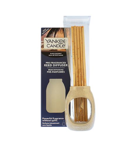 Yankee Candle Pre-Fragran.Reed Kit Embossed Black Coconut diffuser