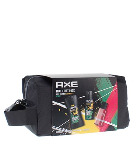 Axe Wild Mojito & Cedarwood dárková sada deodorant sprej 150 ml + sprchový gel 250 ml + voda po holení 100 ml + kosmetická taška