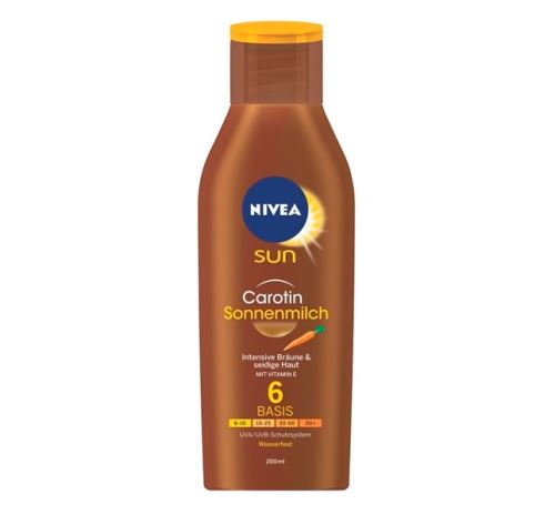 Nivea Sun Carotene mléko na opalování SPF 6 200 ml