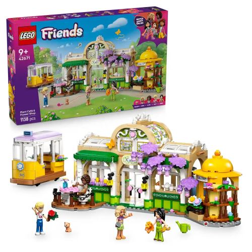 LEGO® Friends 42671 Kavárna plná rostlin a květinářství