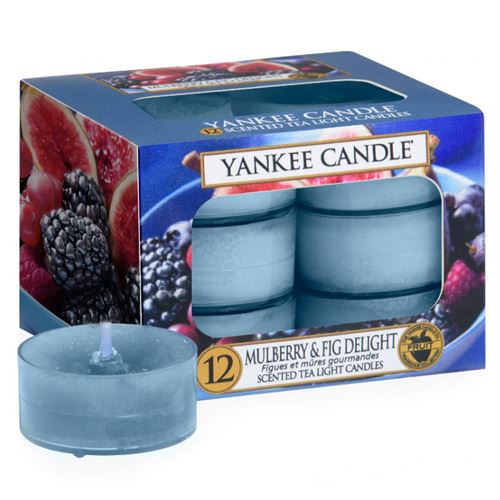 Yankee Candle Mulberry & Fig Delight čajová svíčka 12 x 9,8 g
