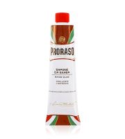PRORASO Red shaving soap for hard beards in a tube for men 150 ml