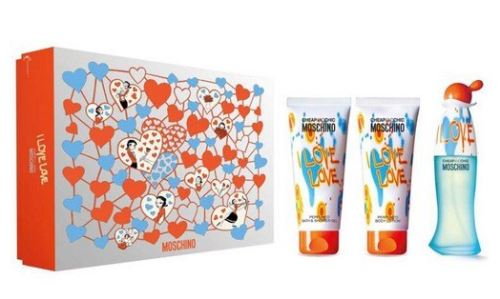Moschino I Love Love eau de toilette for women 50 ml+ tělové mléko 100 ml + sprchový gel 100 ml gift set