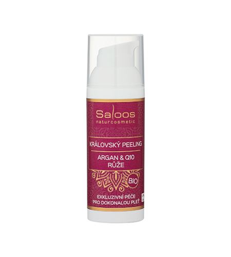 Saloos Bio královský peeling Argan & Q10 růže 50 ml