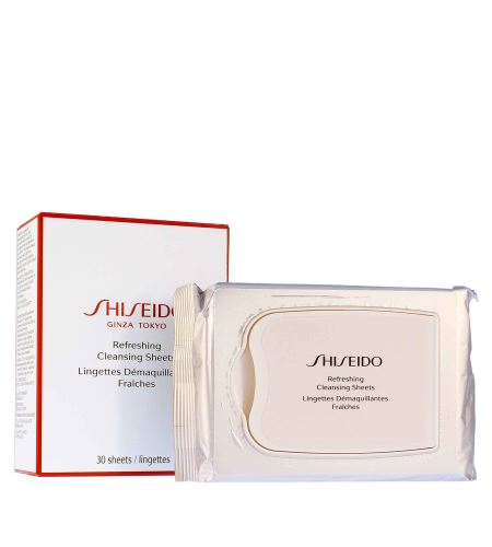 Shiseido Refreshing Cleansing Sheets odličovací ubrousky pro hloubkové čištění 30 ks