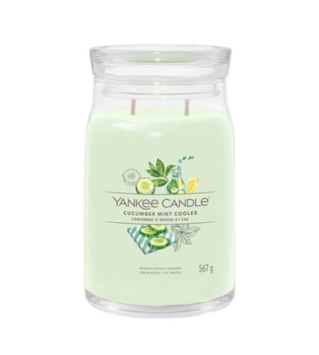 Yankee Candle Cucumber Mint Cooler signature svíčka velká 567 g