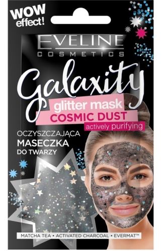 Eveline Cosmetics Galaxity aktivně čistící gelová maska se třpytkami 10 ml