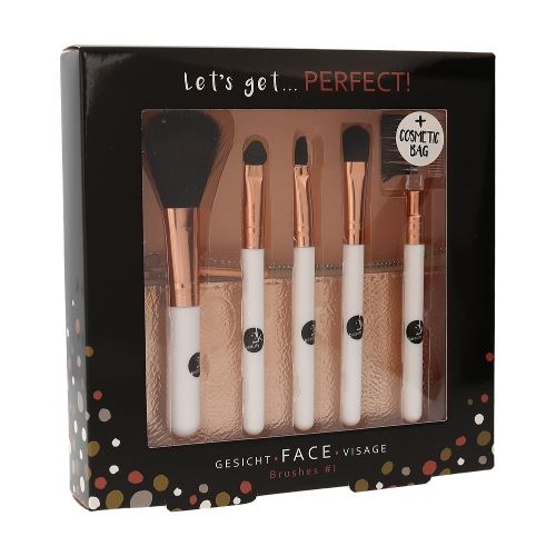 2K Let´s Get Perfect! Brushes set of cosmetic brushes for women 1