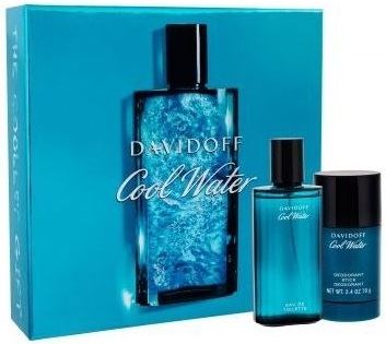 Davidoff Cool Water dárková sada pro muže toaletní voda 75 ml + deostick 75 ml