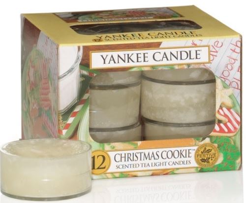 Yankee Candle Christmas Cookie čajová svíčka 12 x 9,8 g