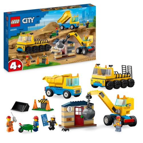 LEGO® City 60391 Vozidla ze stavby a demoliční koule