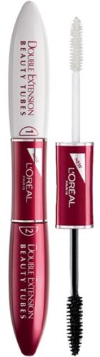 L'Oréal Paris Double Extension Beauty Tubes řasenka pro prodloužení řas Black 2x6 ml