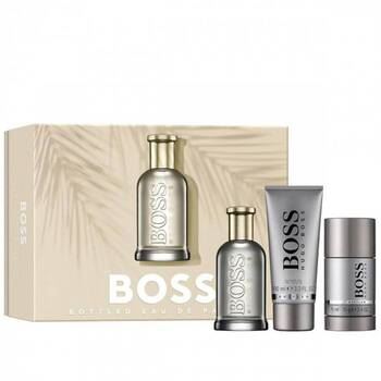 Hugo Boss Boss Bottled dárková sada pro muže parfémovaná voda 100ml + sprchový gel 100ml + deostick 75ml