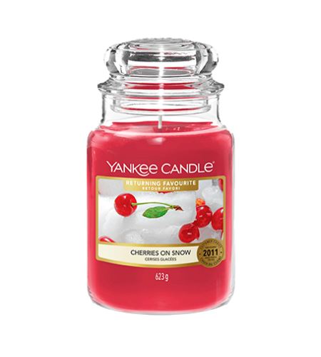 Yankee Candle Cherries On Snow vonná svíčka 623 g