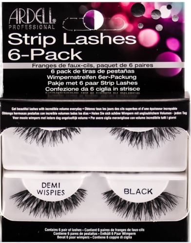 Ardell Strip Lashes set of false eyelashes 6 Black