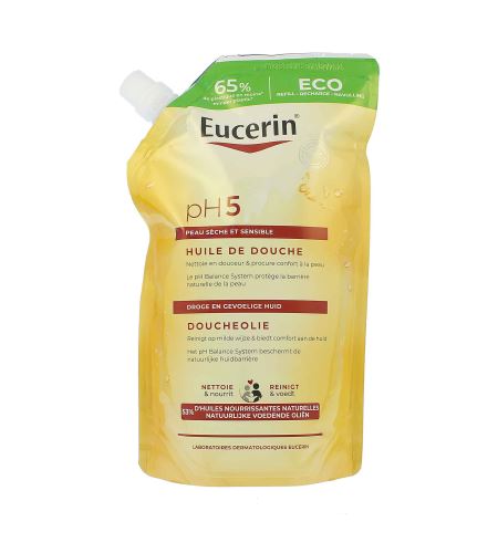 Eucerin pH5 sprchový olej pro suchou a citlivou pokožku náhradní náplň 400 ml