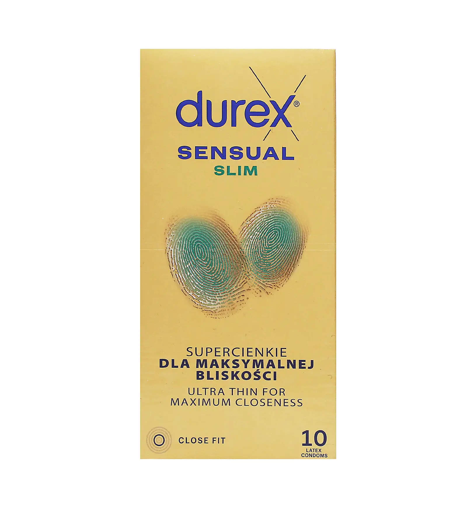 Durex Sensual Slim prezervatīvi 10 gab