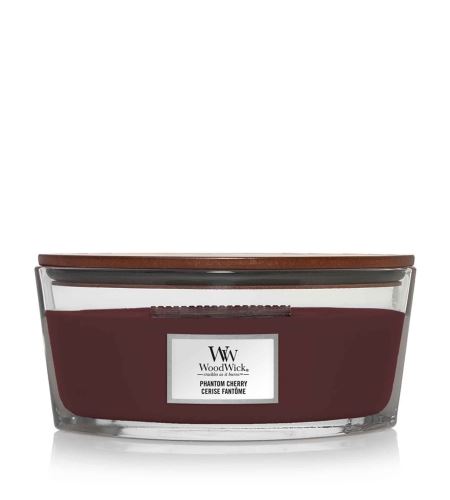 Woodwick Phantom Cherry vonná svíčka s dřevěným knotem 453,6 g