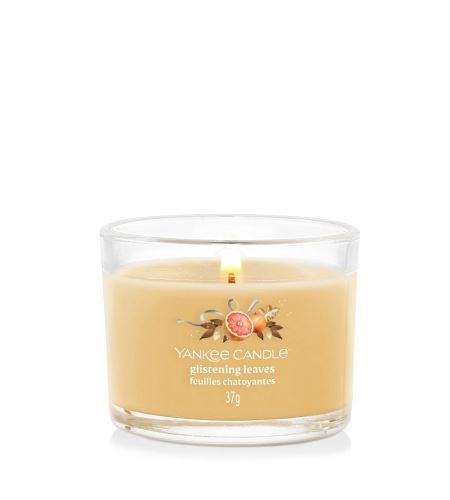 Yankee Candle Glistening Leaves votivní svíčka ve skle 37 g