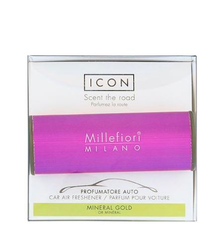 Millefiori Icon Classic Mineral Gold vůně do auta     fialová