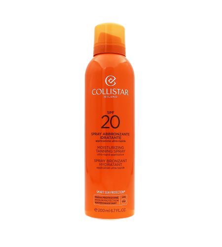 Collistar Moisturizing Tanning Spray opalovací sprej SPF 20 200 ml