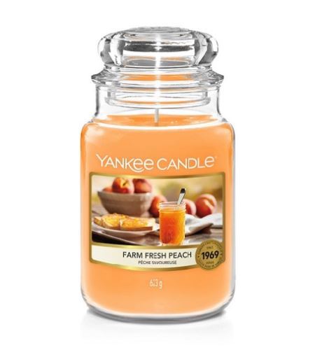 Yankee Candle Farm Fresh Peach vonná svíčka 623 g