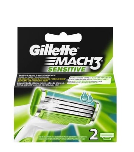 Gillette Mach3 Sensitive náhradní břity   pro muže