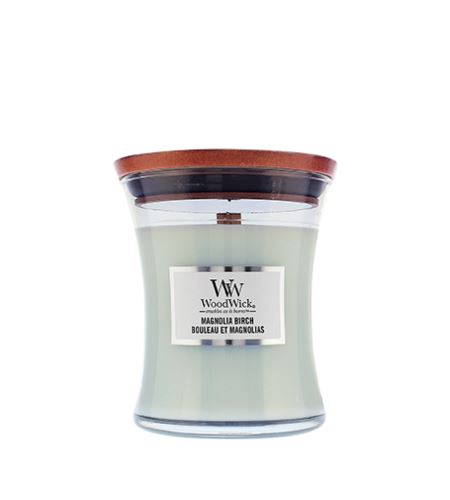 WoodWick Magnolia Birch vonná svíčka s dřevěným knotem 275 g