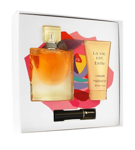 Lancôme La Vie Est Belle dárková sada pro ženy parfémovaná voda 50 ml + tělové mléko 50 ml + řasenka 2 ml