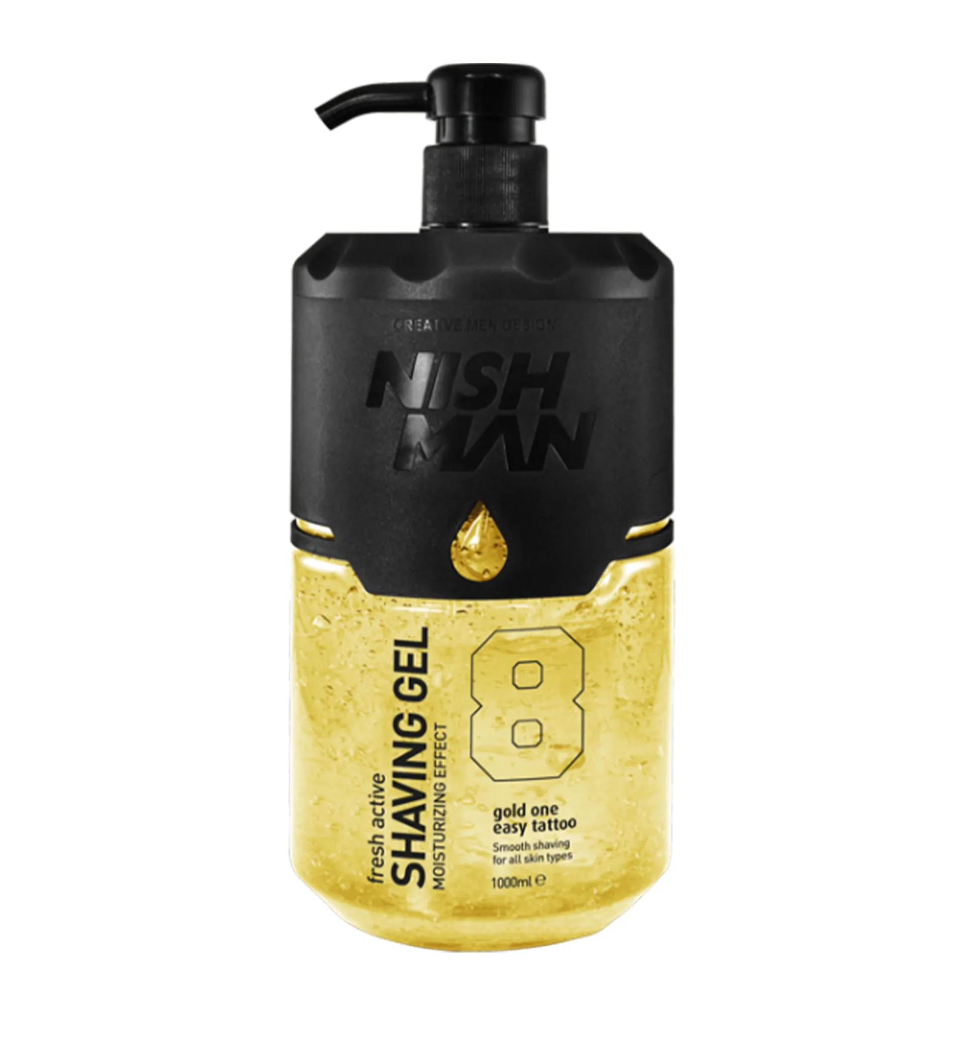 NISHMAN Skūšanās gēls Gold One 1000ml