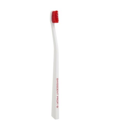 Swissdent Profi Colours zubní kartáček soft-medium White & Red