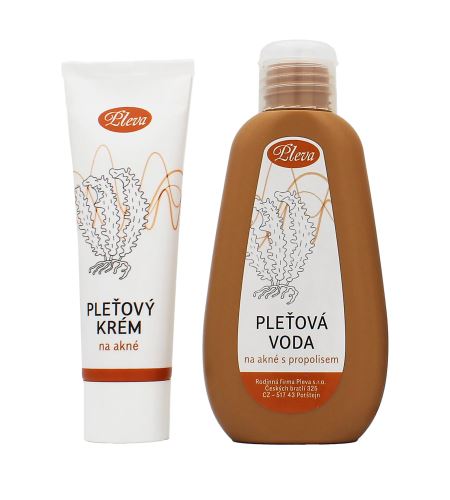 Pleva Acne Clearing dárková sada pleťový krém 50 g + voda na akné 120 g