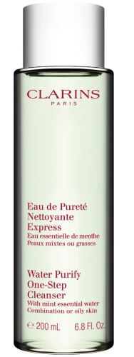Clarins Water Purify One-Step Cleanser odličovací čistící voda pro mastnou a smíšenou pleť 200 ml